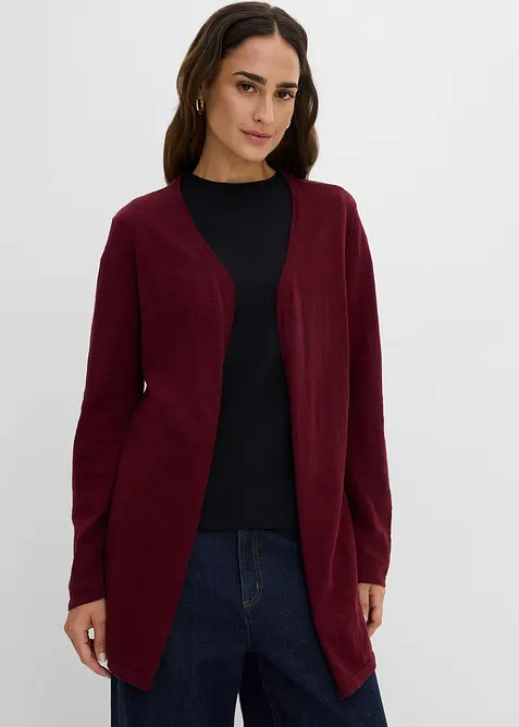 Cardigan in puro cotone fiammato leggero, bonprix