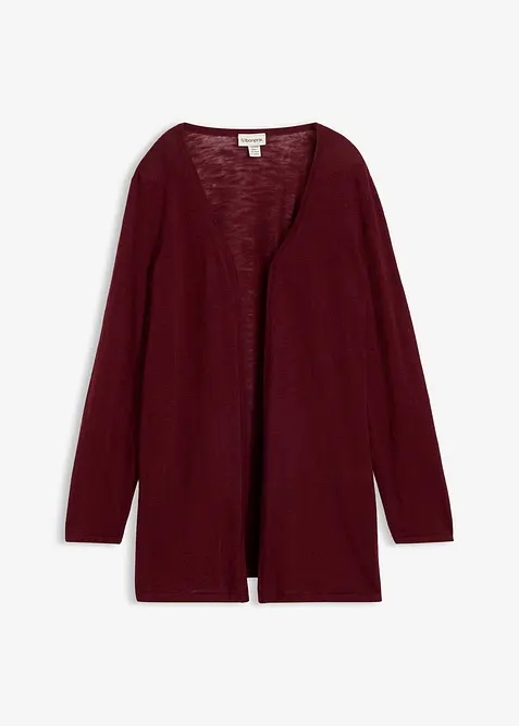 Cardigan in puro cotone fiammato leggero, bonprix