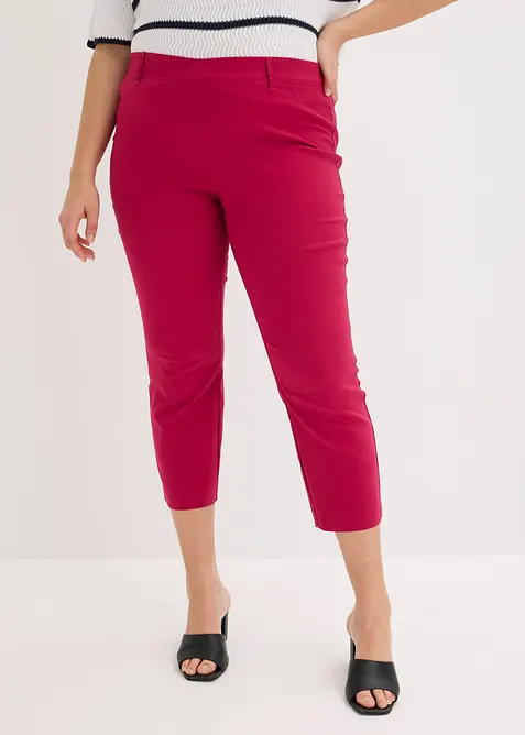 Pantaloni cropped in bengalina, bonprix