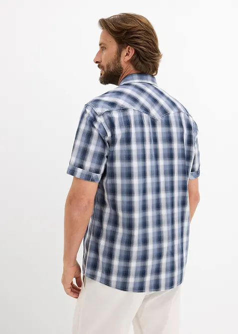 Camicia a maniche corte con taschini applicati, bonprix