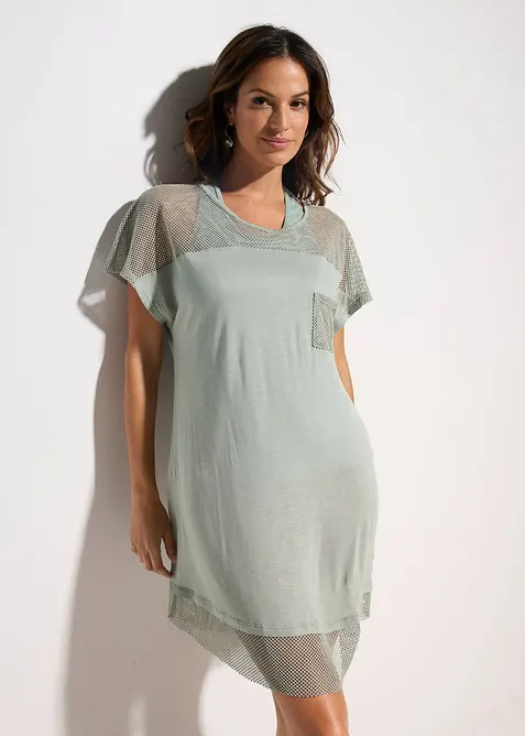 Maglia copricostume lunga in viscosa, bonprix