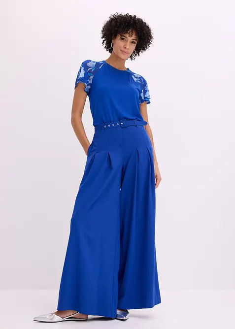 Maglia con maniche in chiffon, bonprix