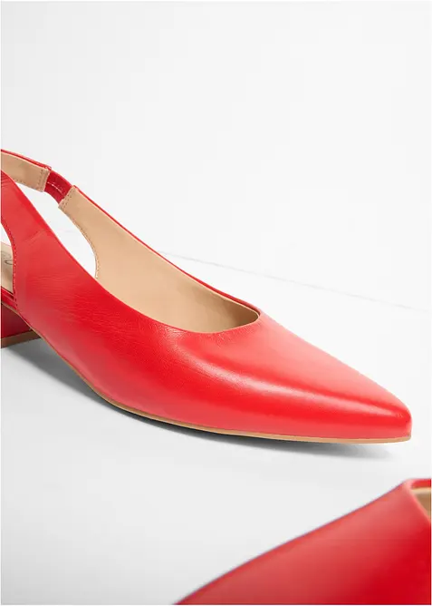 D&eacute;collet&eacute; slingback con tacco basso, bonprix