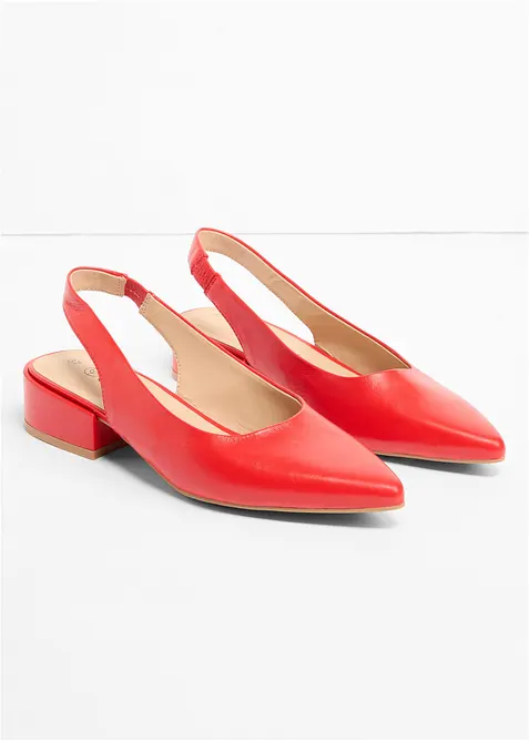D&eacute;collet&eacute; slingback con tacco basso, bonprix