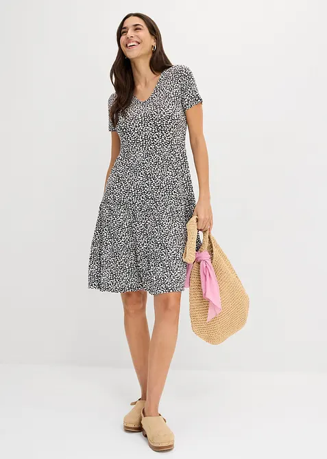 Abito in jersey di misto viscosa, bonprix