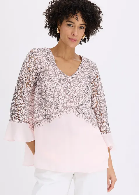 Tunica con pizzo, bonprix