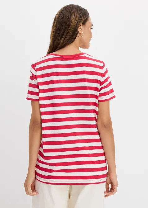 T-shirt con scollo rotondo in cotone (pacco da 2), bonprix