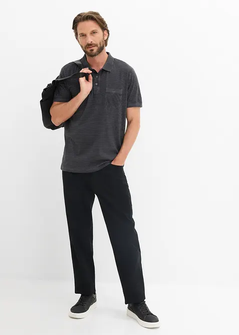 Polo a maniche corte in look lavato, bonprix