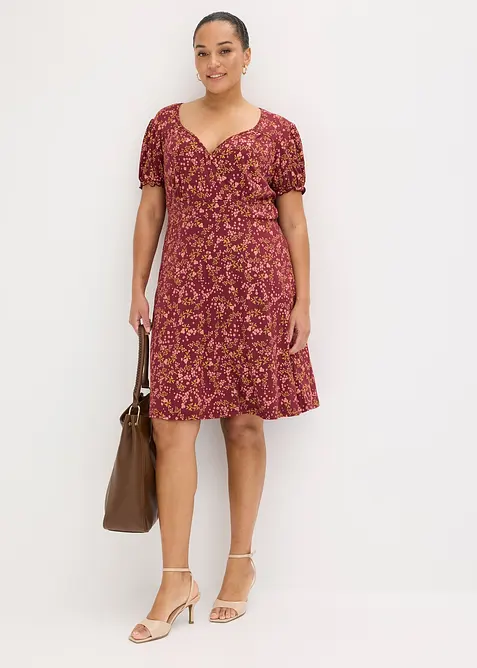 Abito in jersey di misto viscosa, bonprix