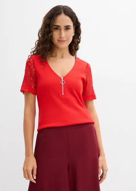 Maglia di cotone a costine, bonprix