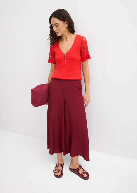 Maglia di cotone a costine, bonprix