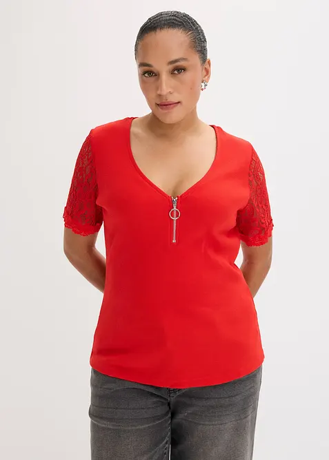 Maglia di cotone a costine, bonprix