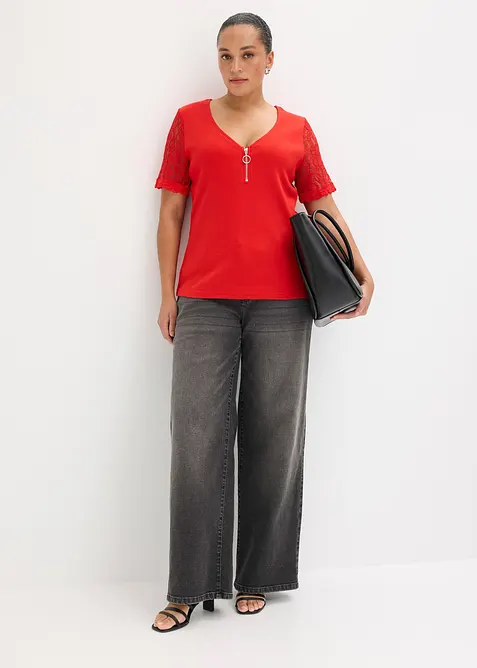 Maglia di cotone a costine, bonprix