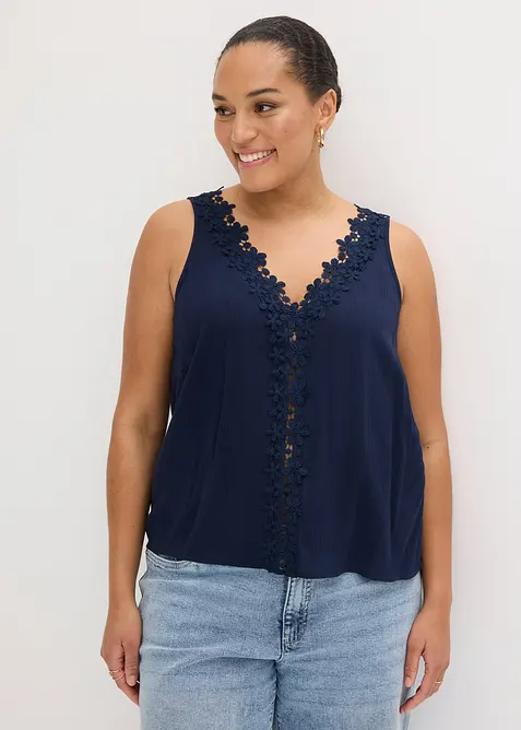 Top in viscosa operata, bonprix
