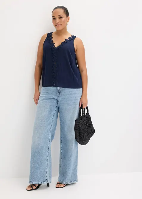 Top in viscosa operata, bonprix