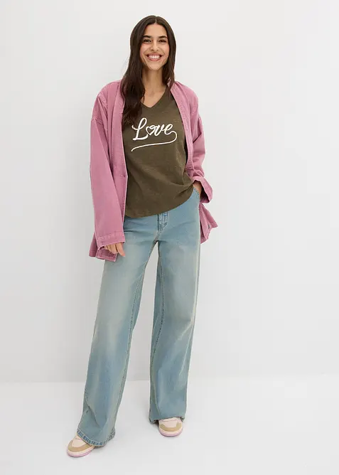 Maglia con stampa, bonprix