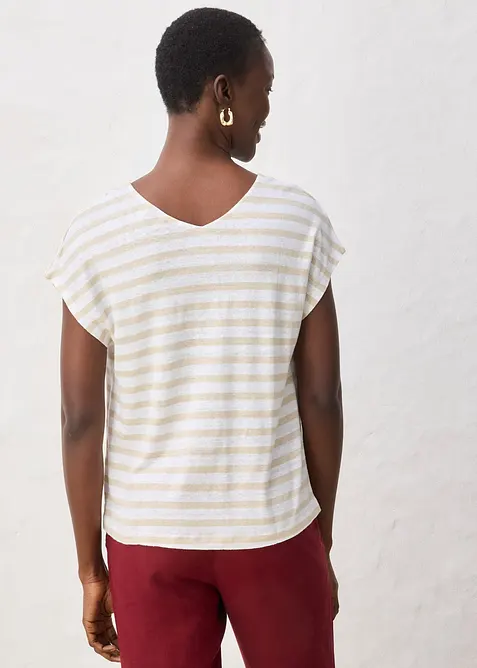 Maglia in puro lino con maniche a pipistrello, bonprix