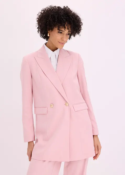 Blazer lungo con bottoni decorativi, bonprix