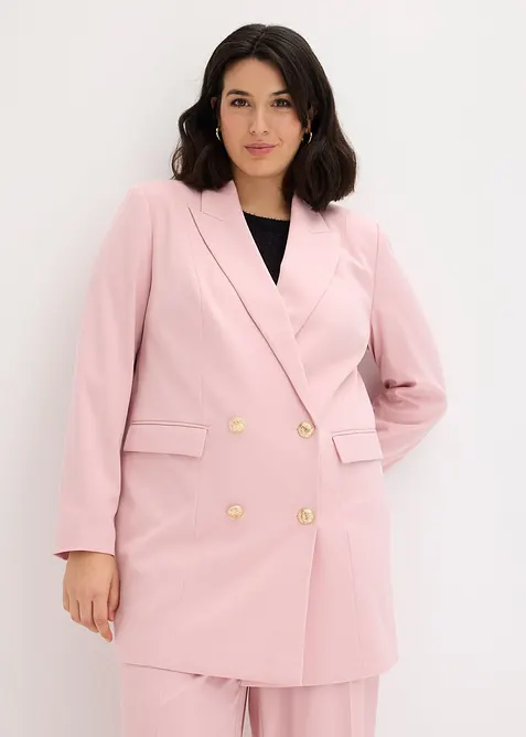 Blazer lungo con bottoni decorativi, bonprix