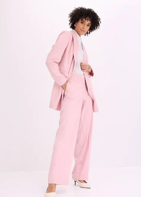 Pantaloni larghi con bottoni decorativi, bonprix