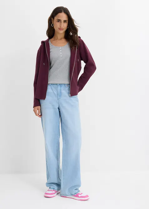 Maglia serafino in puro cotone biologico, bonprix