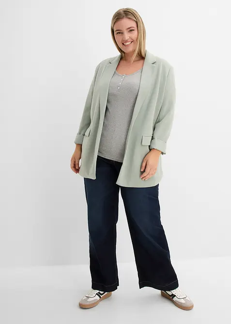 Maglia serafino in puro cotone biologico, bonprix