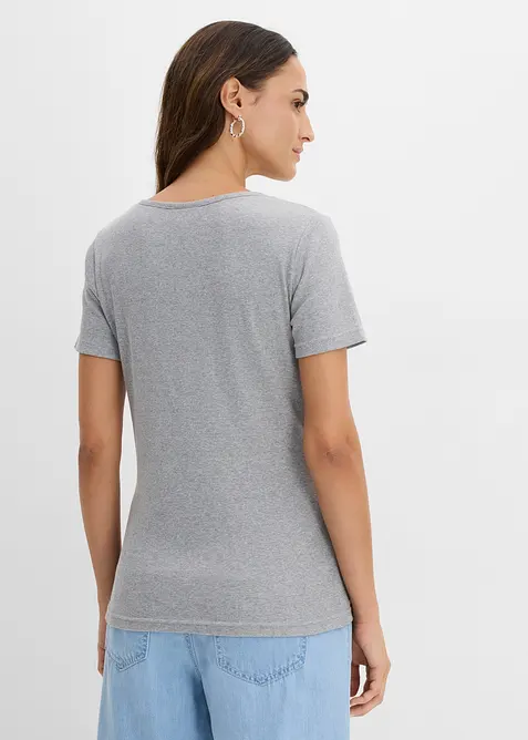 Maglia serafino in puro cotone biologico, bonprix