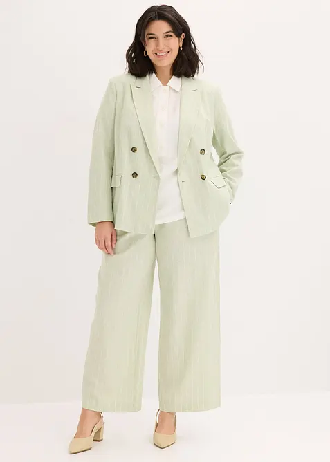 Blazer in misto lino, bonprix