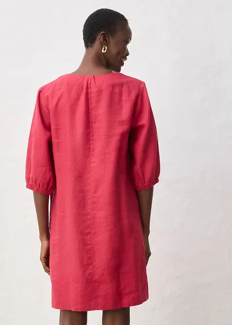 Abito in puro lino con maniche a 3/4, bonprix