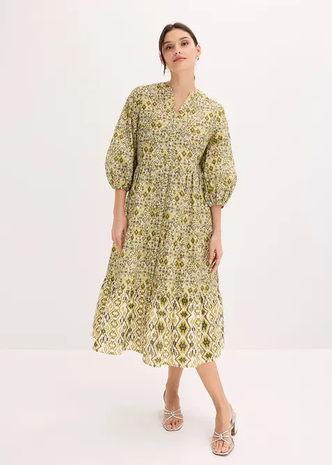 Abito midi in cotone leggero, bonprix