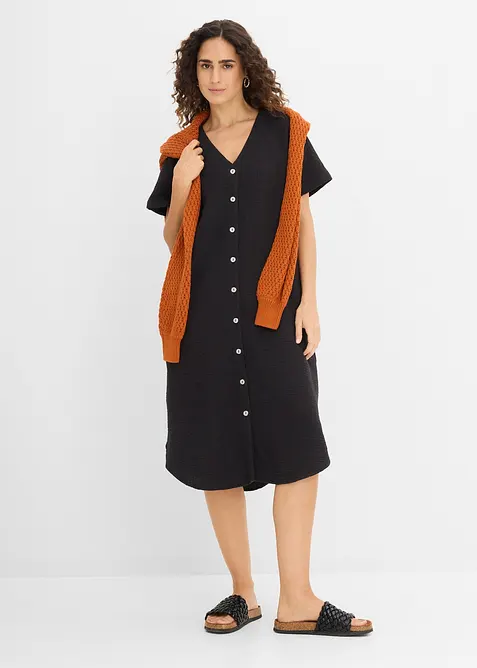 Abito chemisier in soffice mussola, bonprix