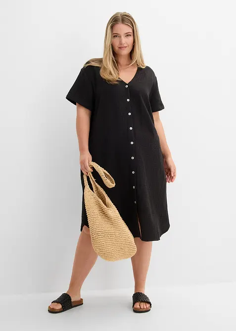 Abito chemisier in soffice mussola, bonprix