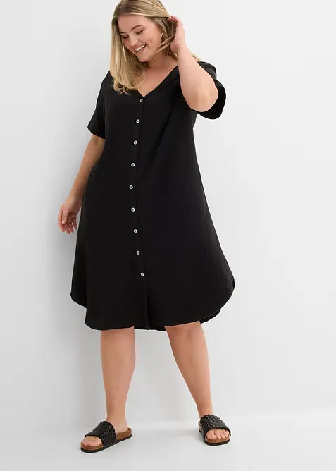 Abito chemisier in soffice mussola, bonprix