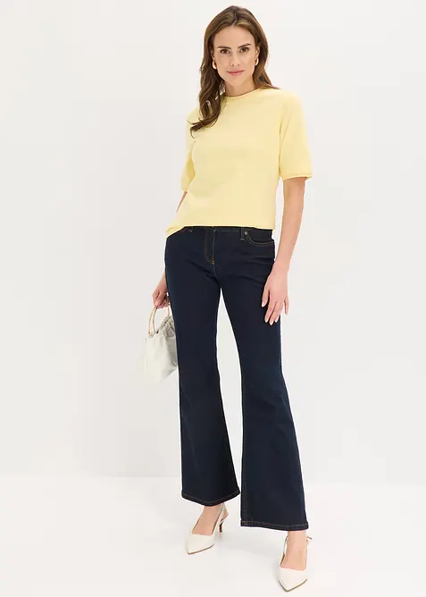 Maglia con bordatura in pizzo, bonprix