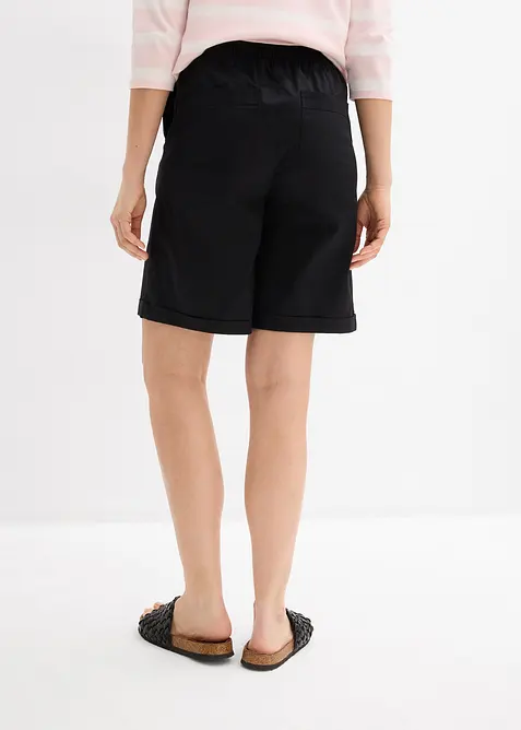 Bermuda in misto cotone paper touch, bonprix