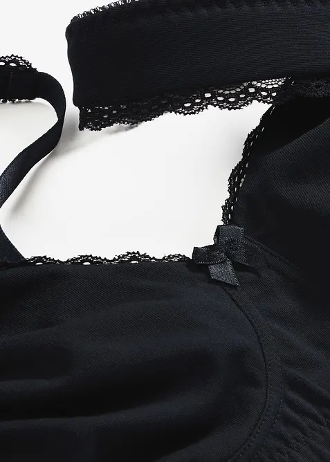 Reggiseno t-shirt minimizer senza ferretto con cotone biologico (pacco da 2), bonprix