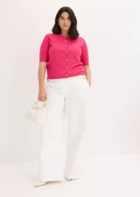 Cardigan in filato fine misto viscosa, bonprix