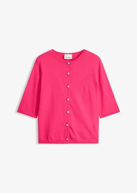 Cardigan in filato fine misto viscosa, bonprix