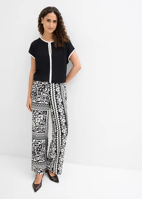 Maglia con bordi a contrasto, bonprix