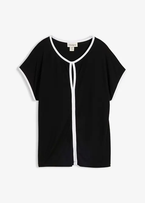 Maglia con bordi a contrasto, bonprix