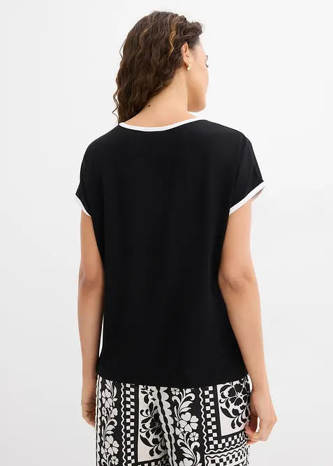Maglia con bordi a contrasto, bonprix
