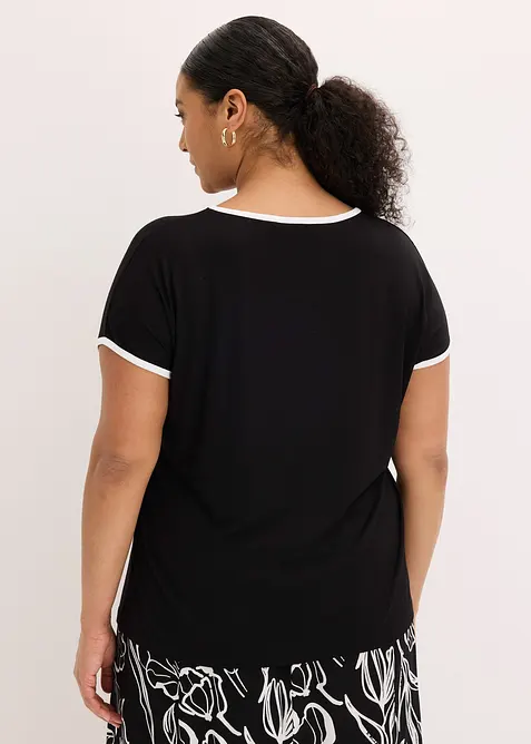 Maglia con bordi a contrasto, bonprix