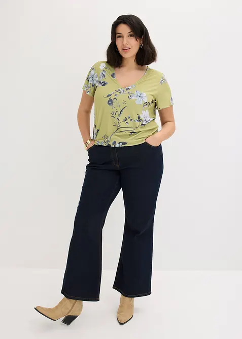 Maglia con fondo elastico, bonprix