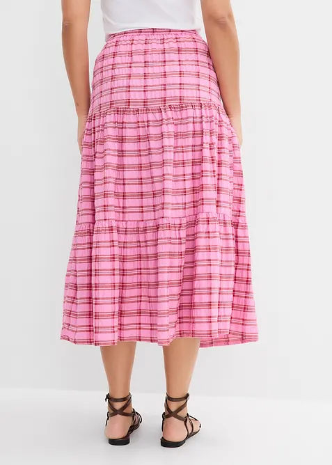 Gonna midi in puro cotone, bonprix