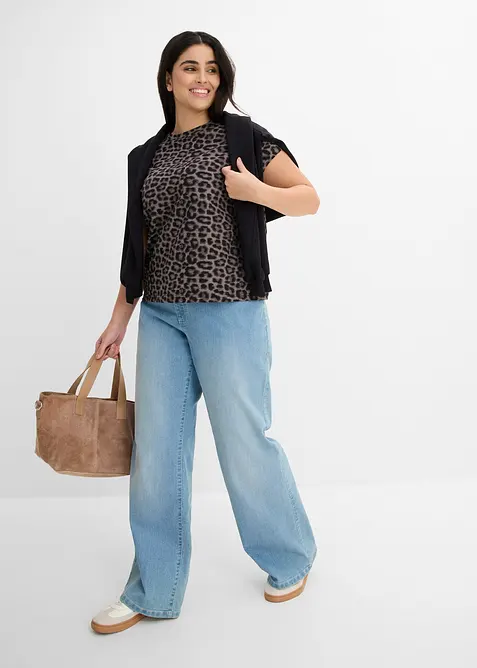 Maglia in misto cotone ed elastan (pacco da 3), bonprix