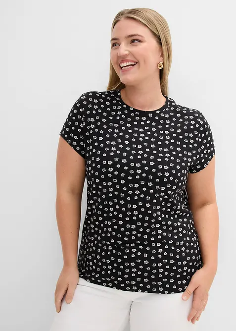 Maglia in misto cotone ed elastan (pacco da 3), bonprix