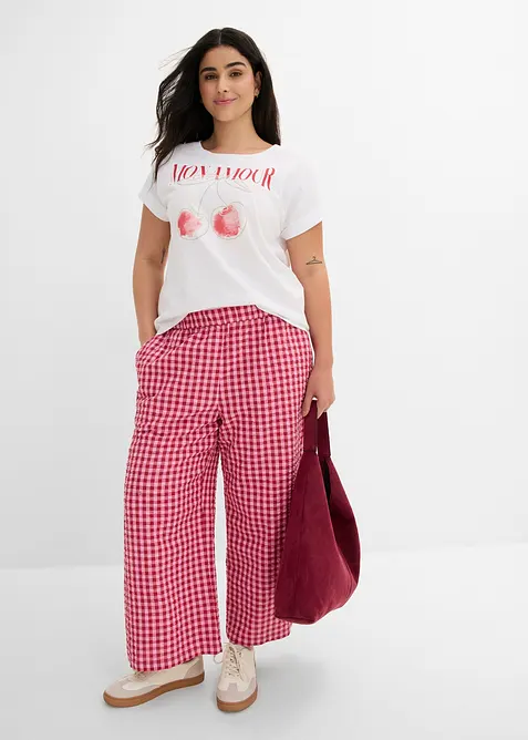 Pantaloni culotte in puro cotone, bonprix