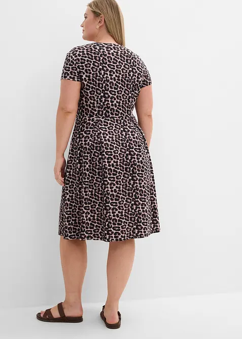 Abito di jersey leopardato, bonprix