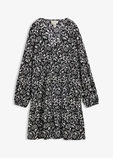 Abito tunica in cr&ecirc;pe leggero, bonprix