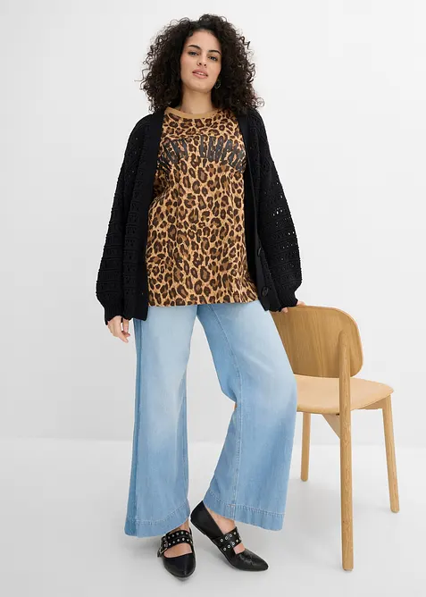 Maxi maglia in puro cotone biologico, bonprix